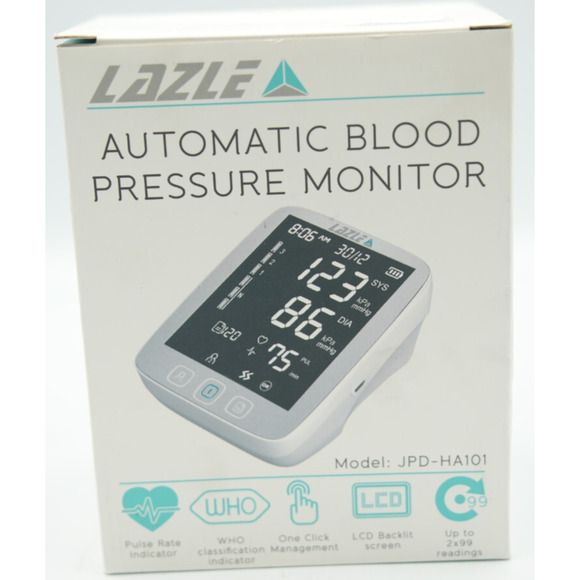Digital Blood Pressure Monitor Lazle JPD-HA101 – Upper Arm Cuff, LCD, Sealed Box - Picture 1 of 4
